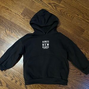Zara kids hooded Black Sweatshirt in size 3-4 years excellent condition